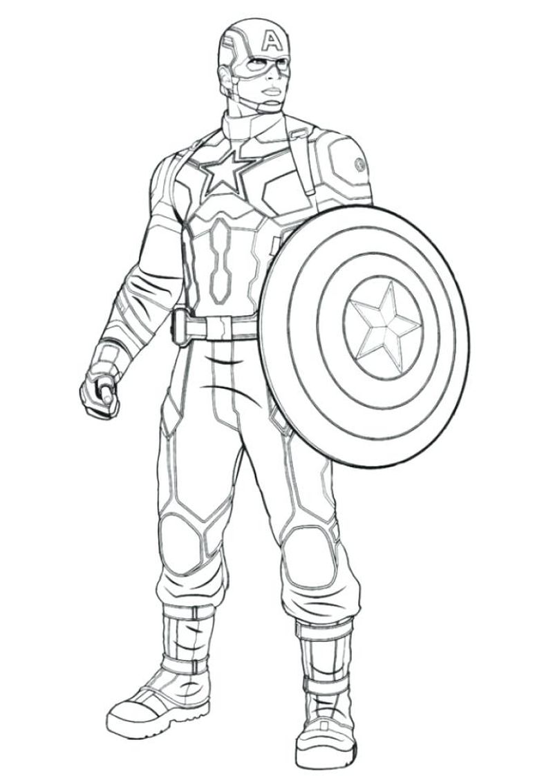 Captain America Coloring Pages Online_