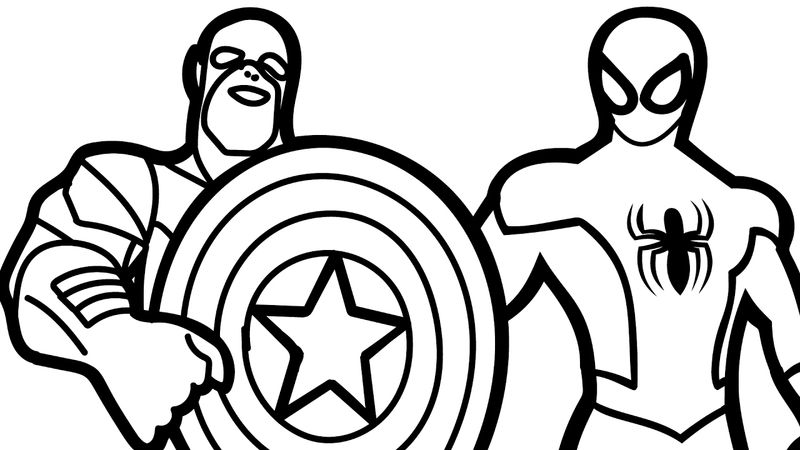 Captain America Infinity War Coloring Pages_