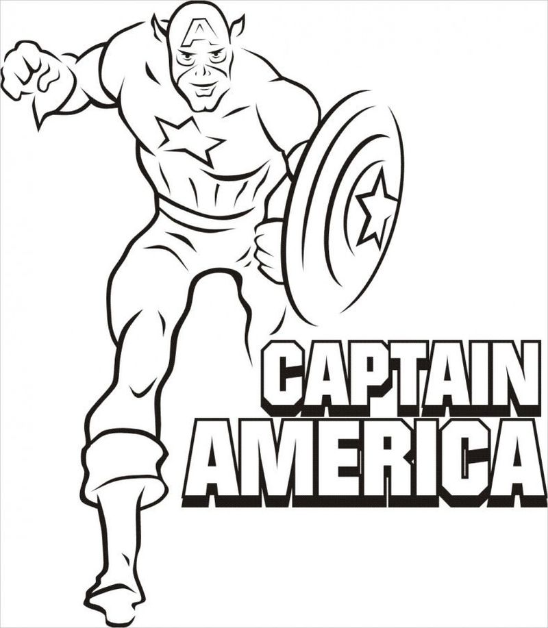 Captain America Lego Coloring Pages_