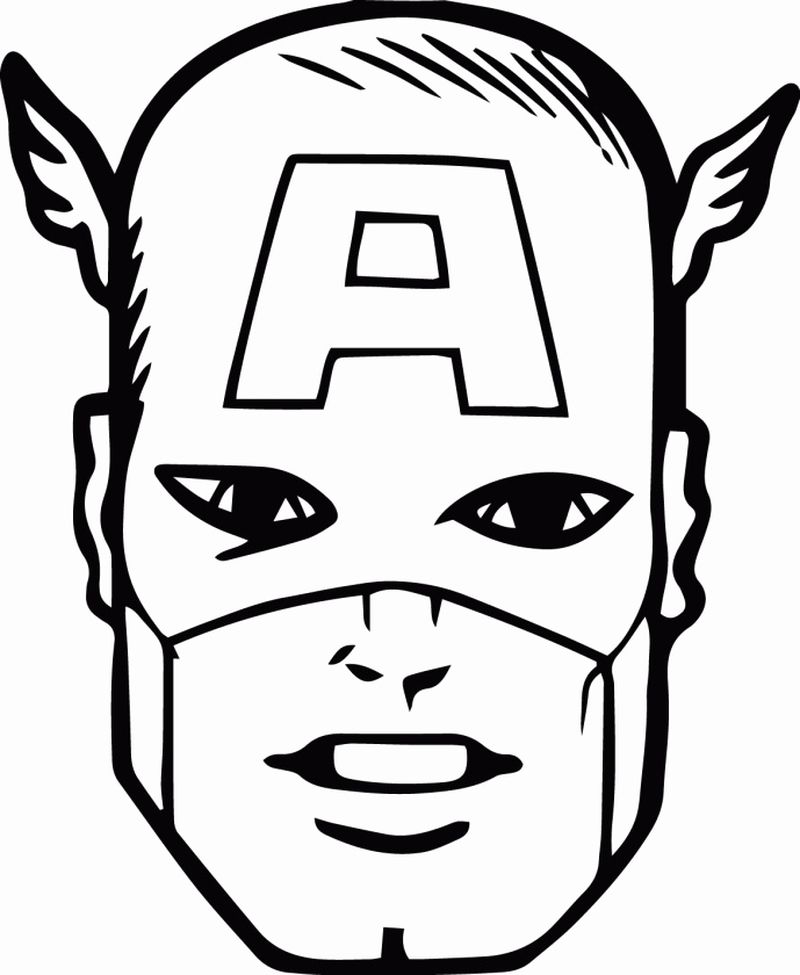 Coloring Pages Captain America_