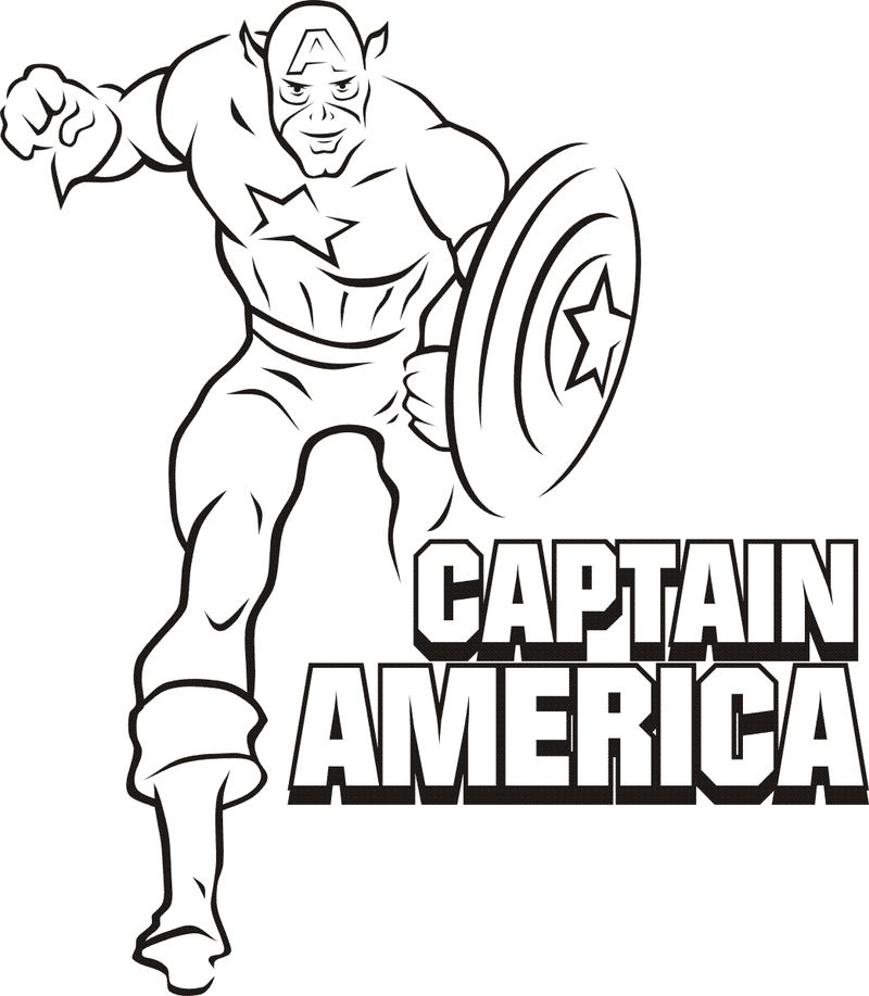 Superman Captain America Coloring Pages_