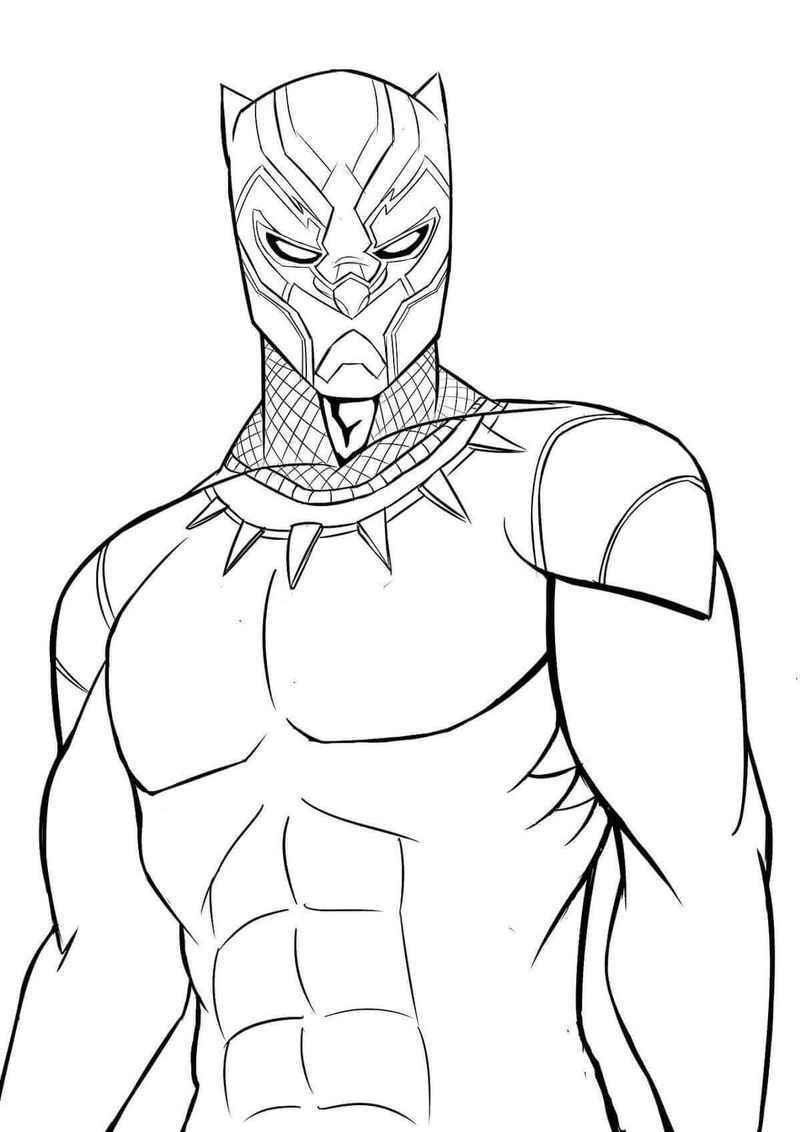 avengers black panther coloring pages