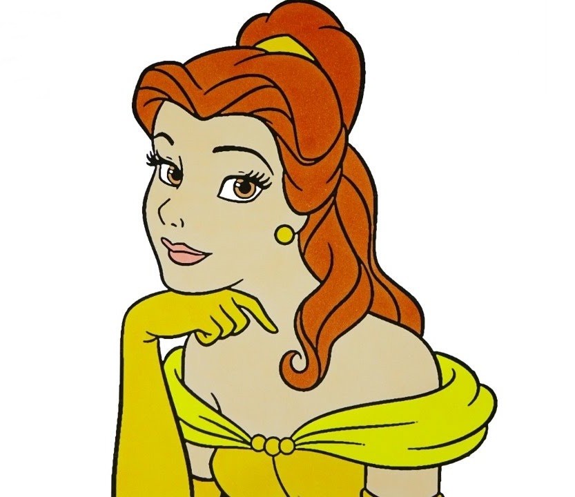 Disney’s Iconic Princesses Belle Coloring Pages