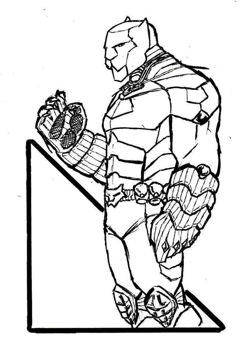 black panther coloring pages animal