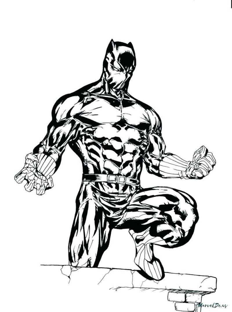 black panther coloring pages super coloring