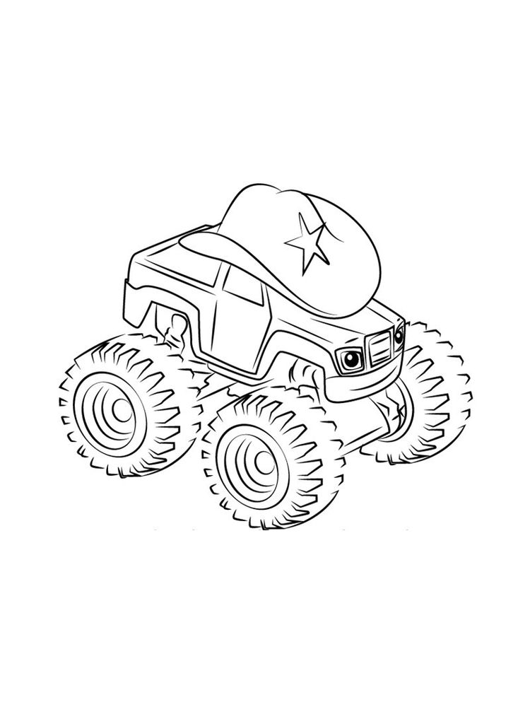 blaze and the monster machine coloring pages for kids free easy