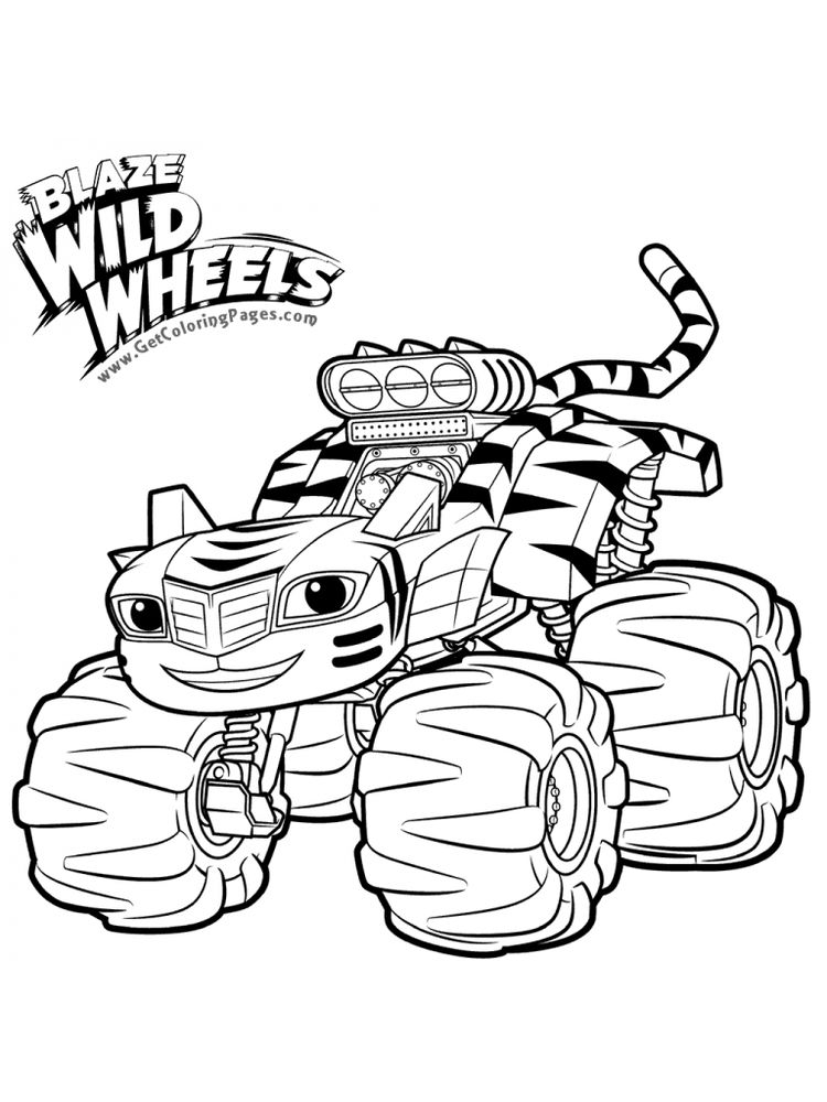 blaze and the monster machines coloring pages printable sheet