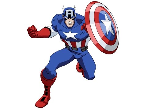 Patriotic Adventures Captain America Coloring Pages