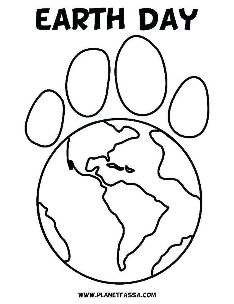 coloring pages earth day themed Printable