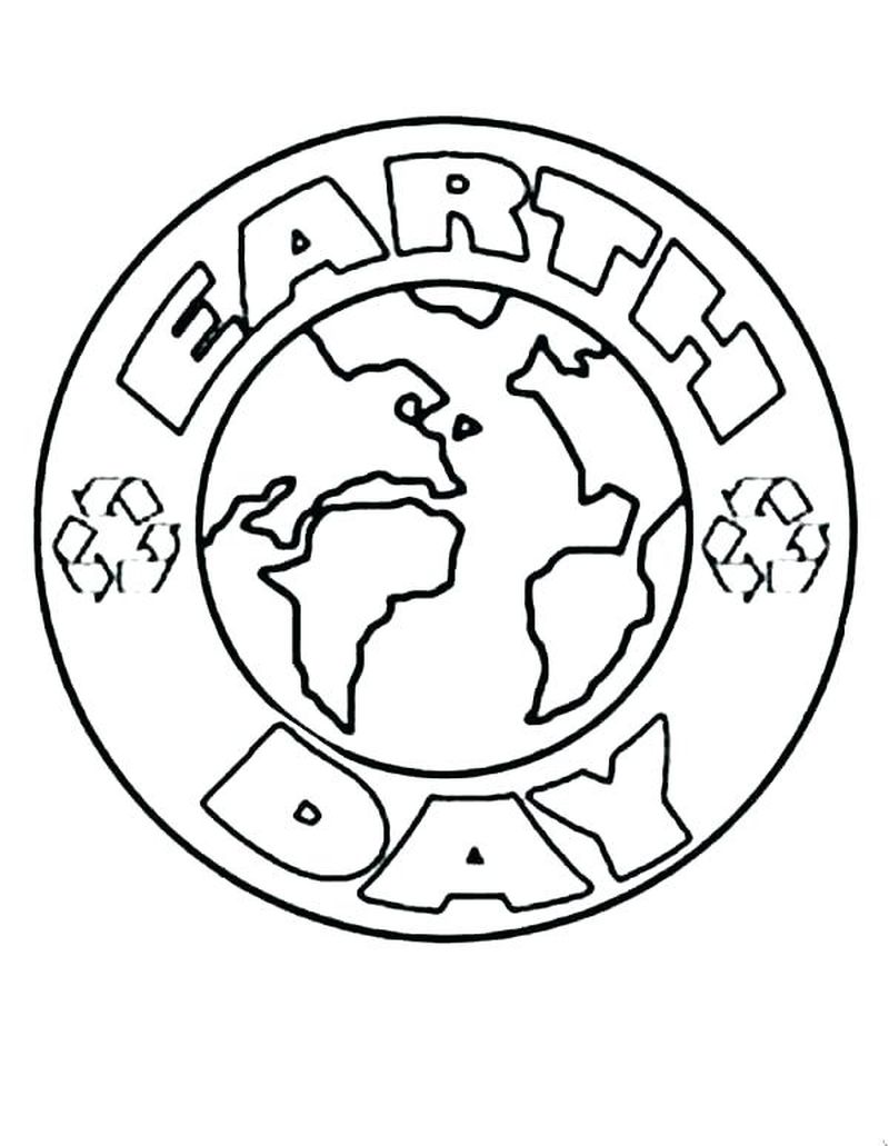 earth day coloring pages kindergarten printable