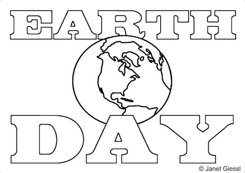 earth day for coloring pages free