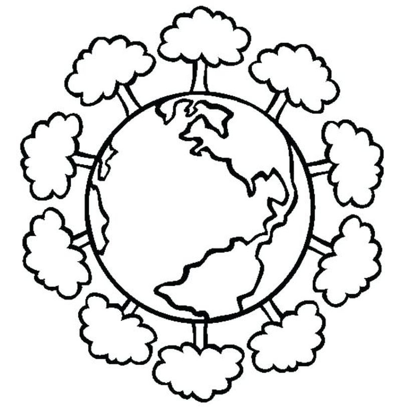 preschool earth day coloring pages