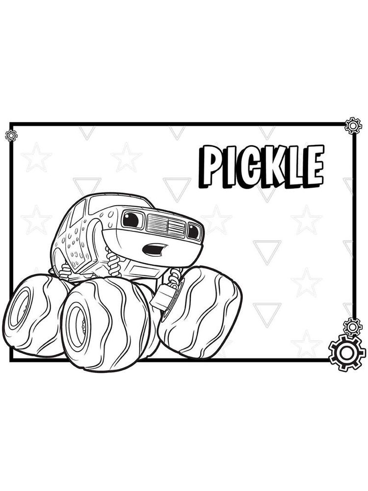 stripes blaze and the monster machines coloring pages