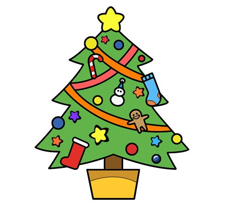 Christmas Tree Printable Coloring Pages