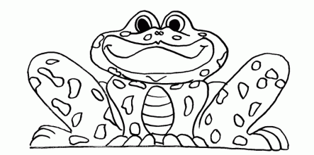 Baby Frog Coloring Pages