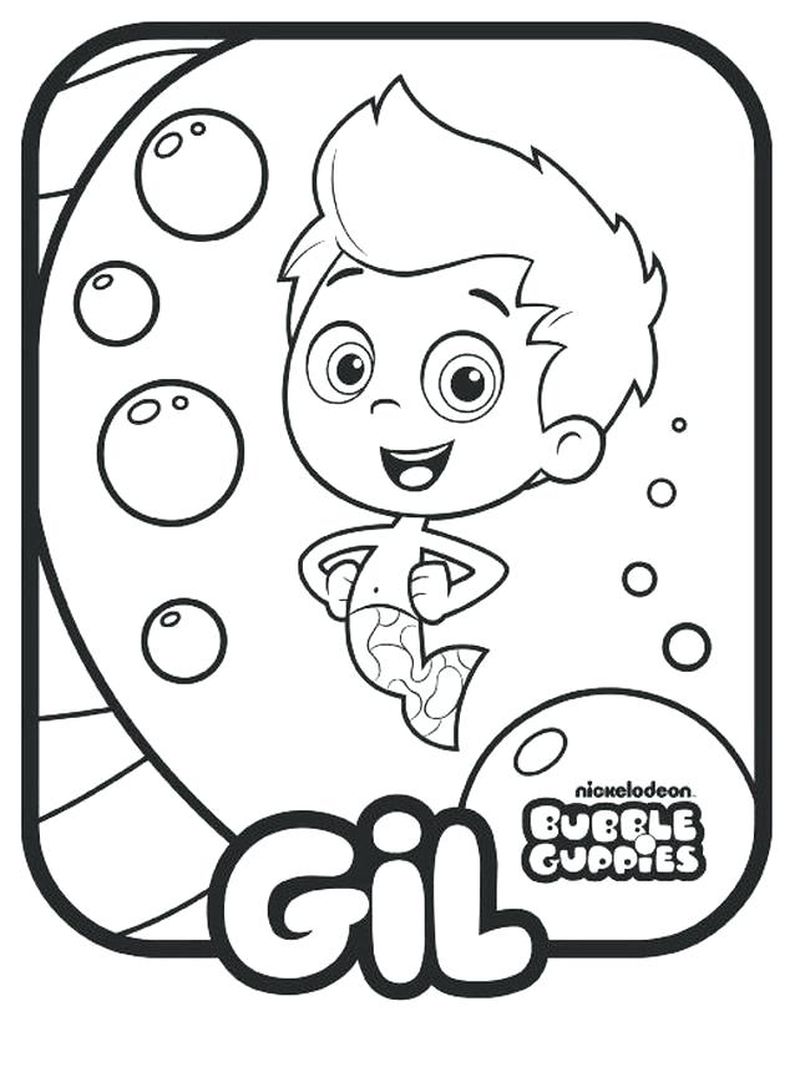 Bubble Guppies Birthday Coloring Pages