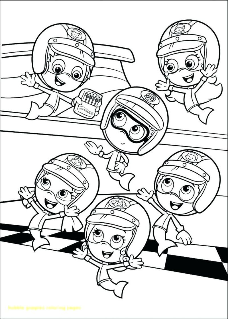 Bubble Guppies Characters Coloring Pages