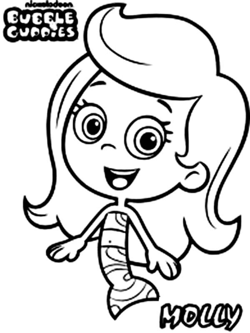 Bubble Guppies Color Pages