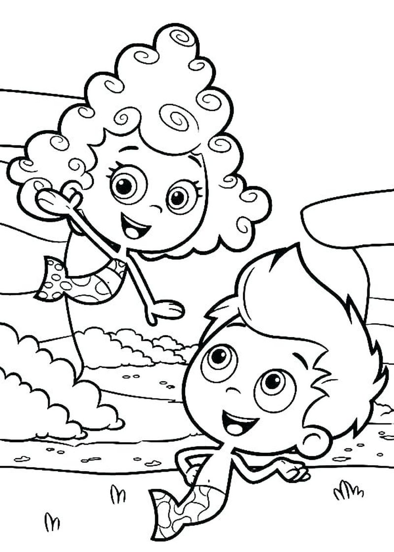 Bubble Guppies Coloring Pages Deema