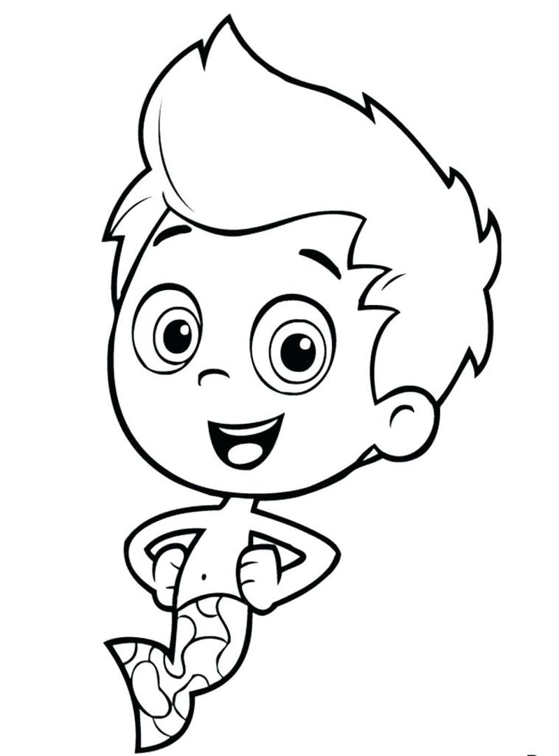 Bubble Guppies Coloring Pages Nonny