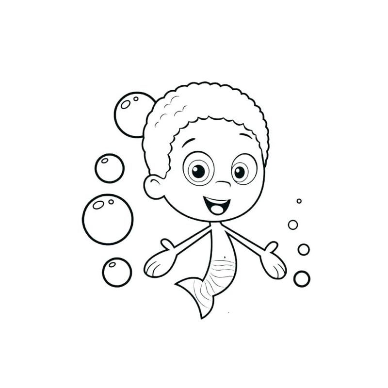 Bubble Guppies Coloring Pages Oona