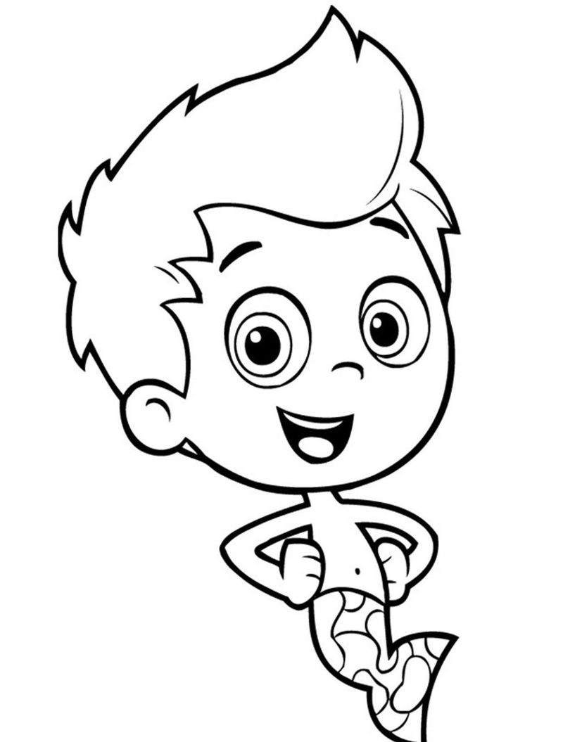 Bubble Guppies Colouring Pages