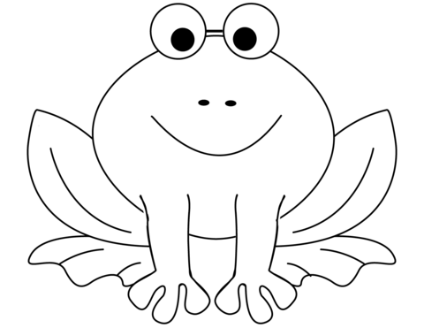 Cartoon Frog Coloring Pages