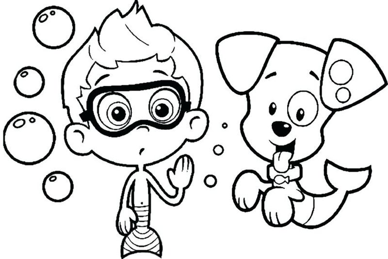 Coloring Pages Of Bubble Guppies