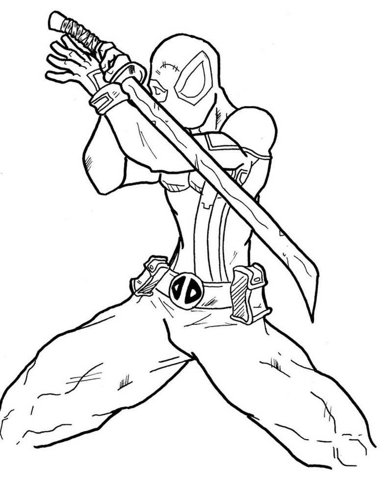 Deadpool 2 Coloring Pages