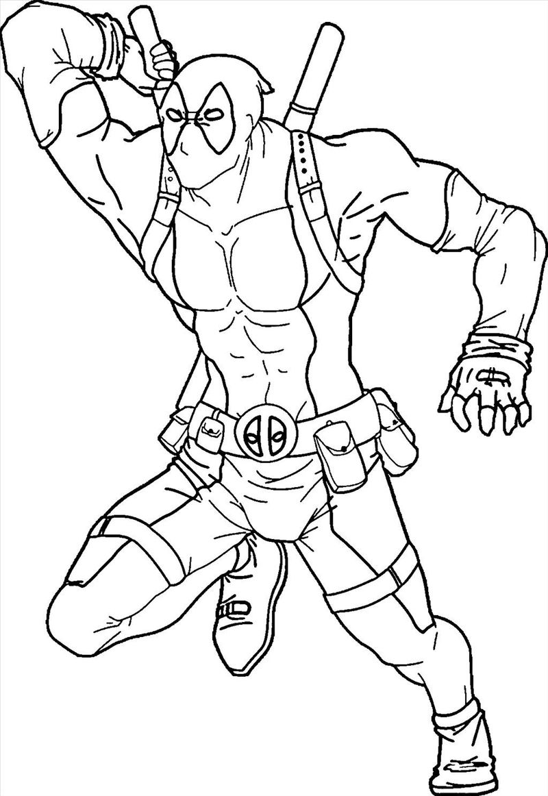 Deadpool Coloring Pages To Print