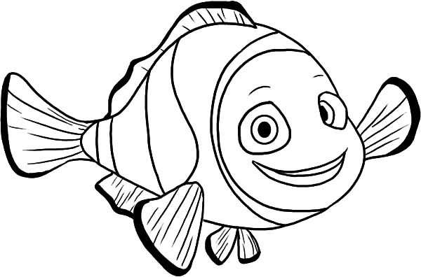 clown fish coloring page Best of pictures of fish to color