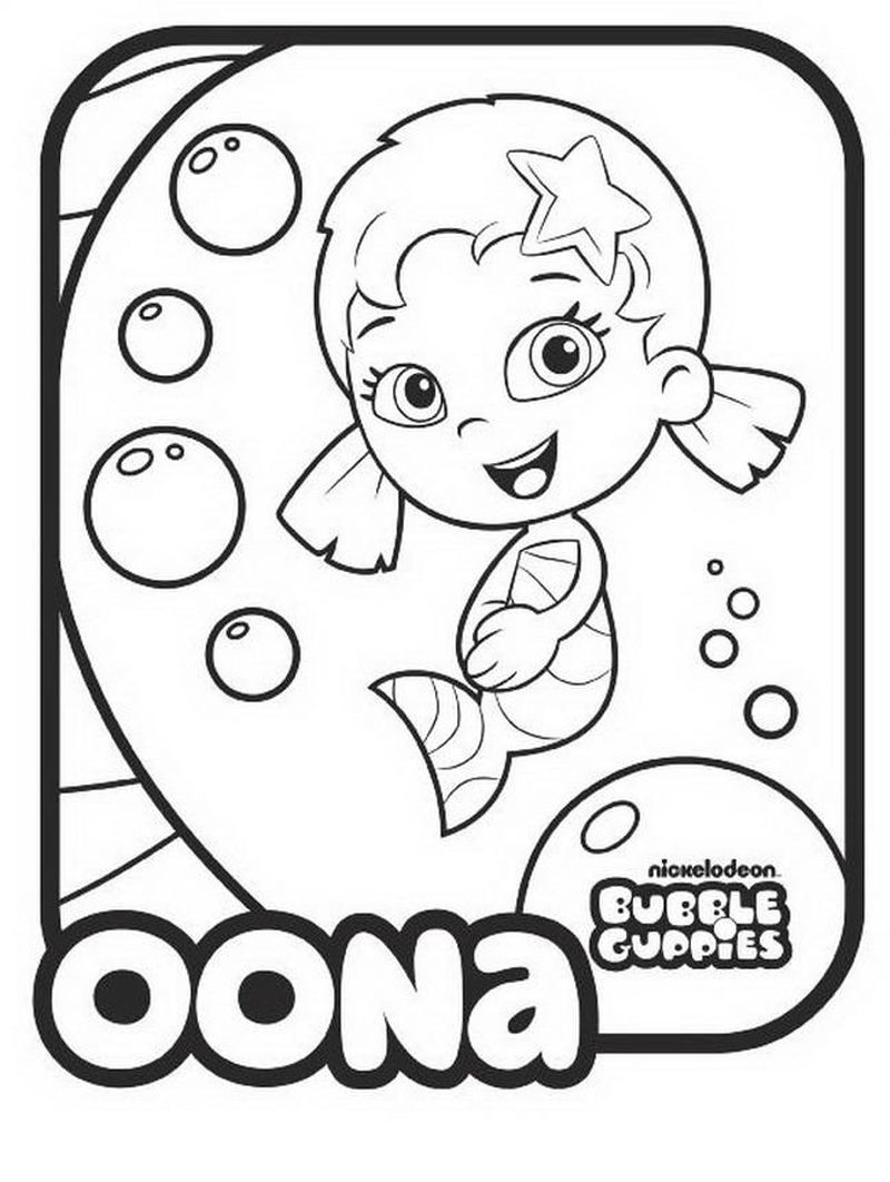 Gil Bubble Guppies Coloring Pages