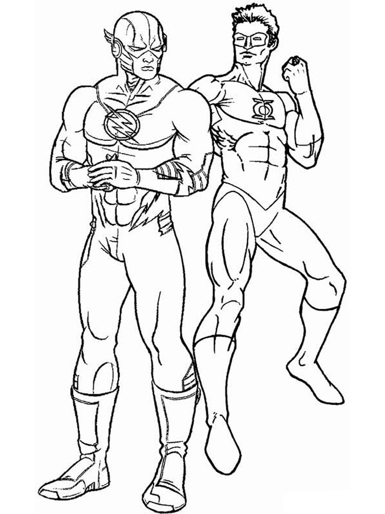 dc comic coloring sheets