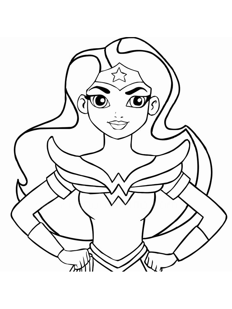 dc superhero girls coloring pages printable