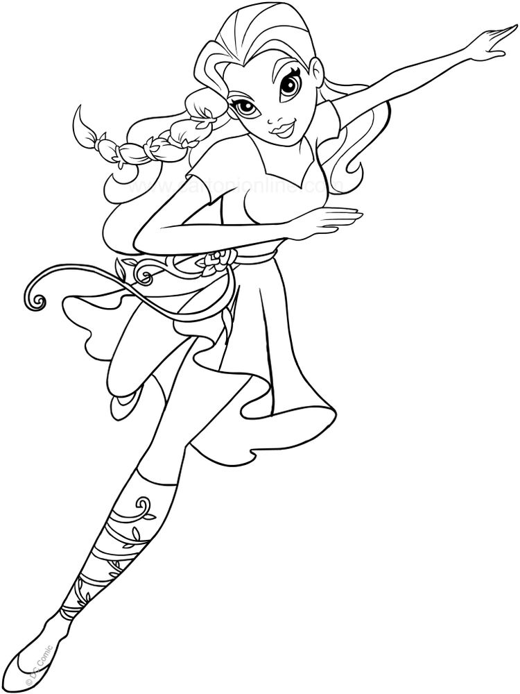 dc superhero girls coloring pages