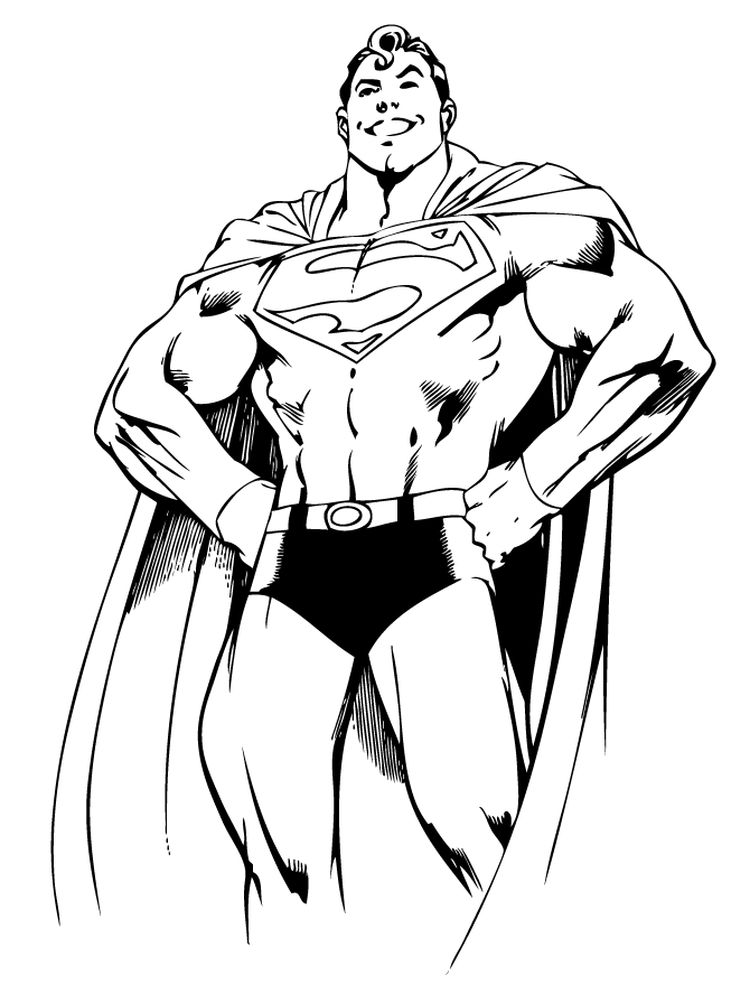 dc superman coloring pages free