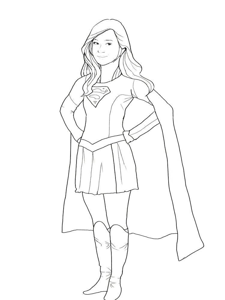 printable dc superhero girls coloring pages free image