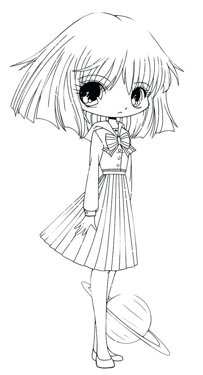 Anime Boy And Girl Coloring Pages