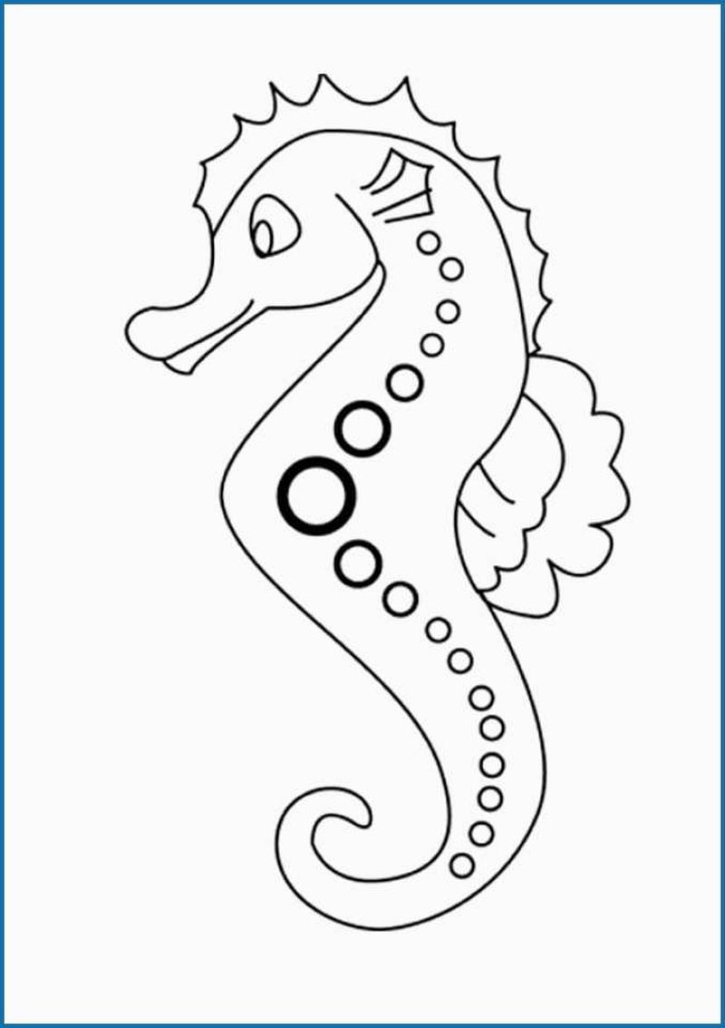 Baby Seahorse Coloring Pages