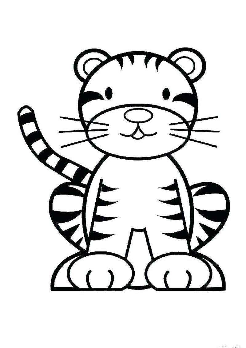 Coloring Pages A Tiger