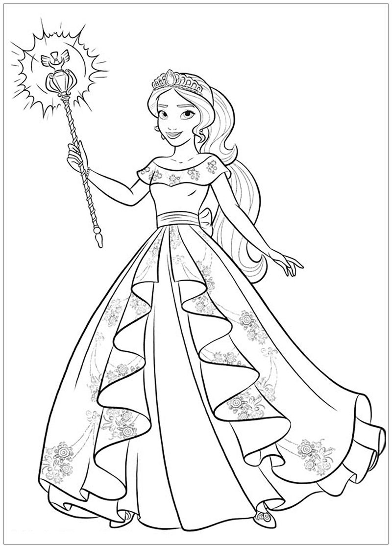 Disney Elena Of Avalor Coloring Pages free