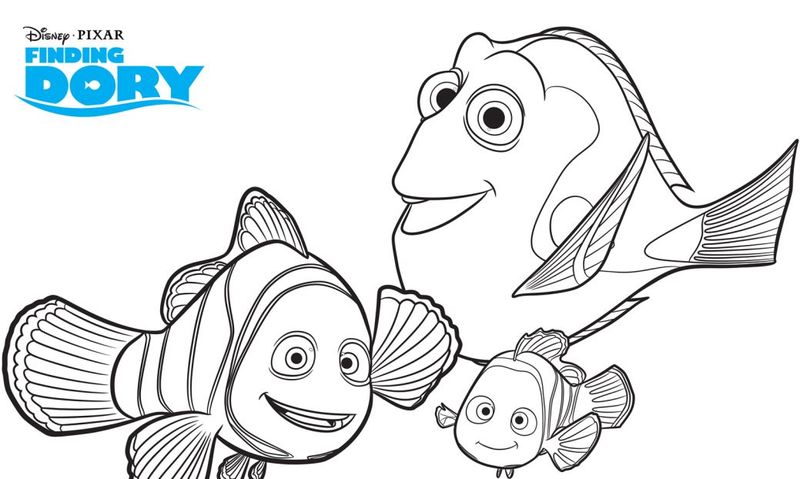 Dory Finding Nemo Coloring Pages free