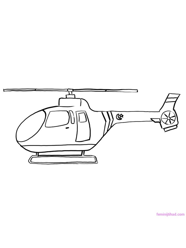 Download Helicopter Coloring Pages Free Printable