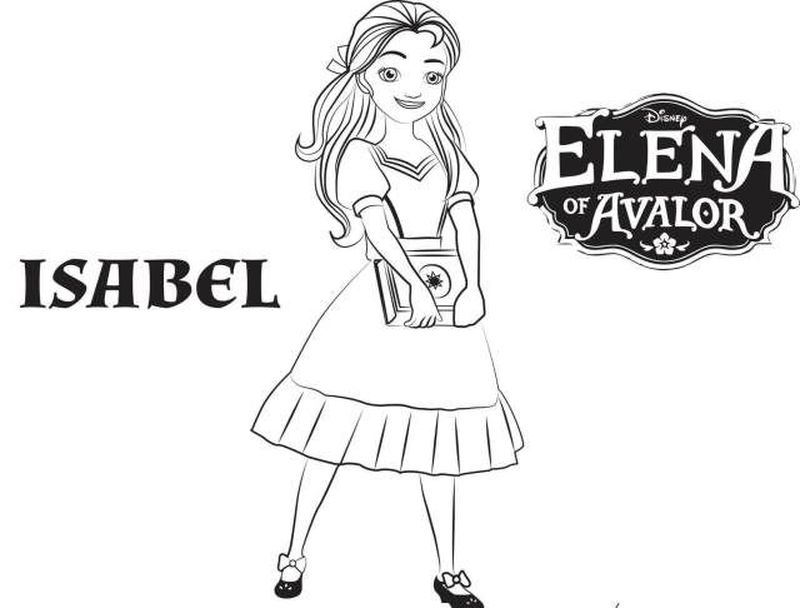 Elena Of Avalor Baby Jaquins Coloring Pages free