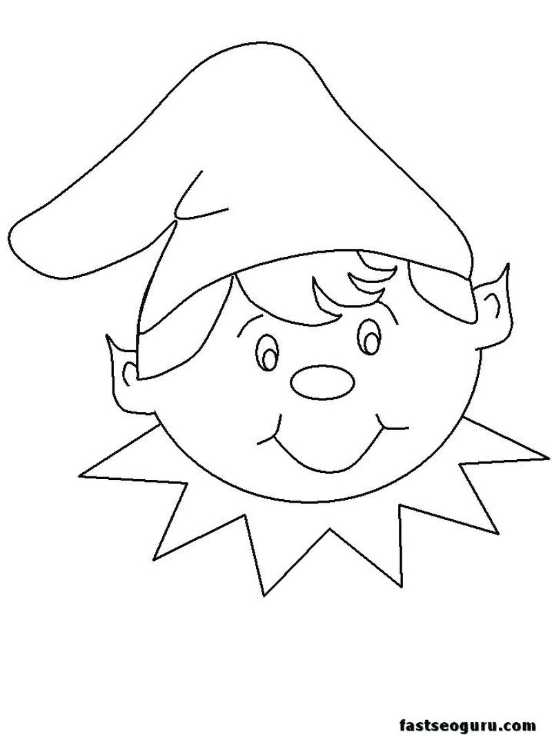 Elf Coloring Pages To Print_