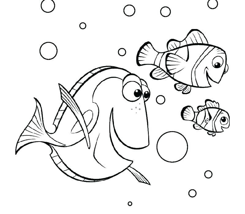 Finding Dory Coloring Pages Done free