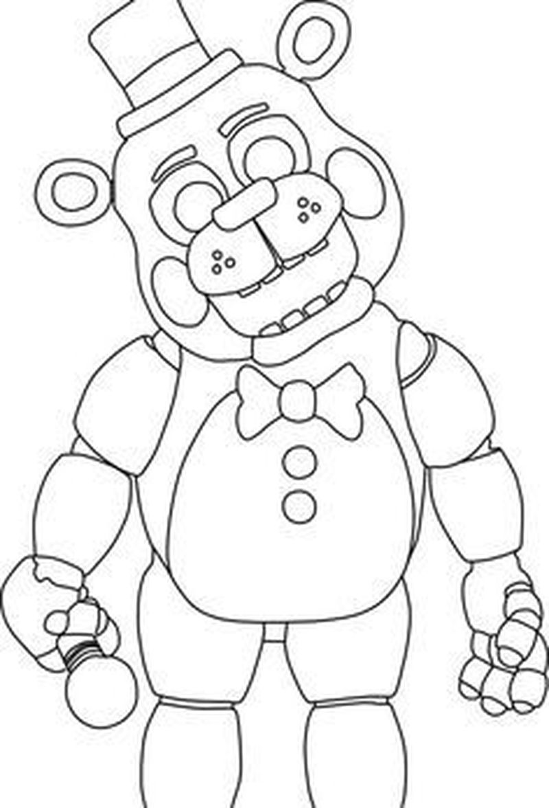 Five Nights At Freddys Coloring Pages Free