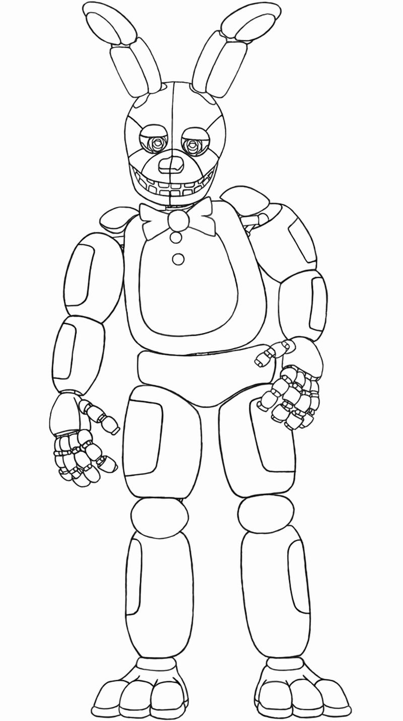 Five Nights At Freddys Coloring Pages Mangle