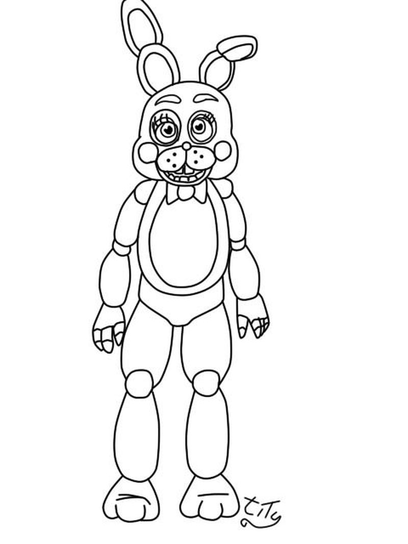 Five Nights At Freddys Coloring Pages Online Free