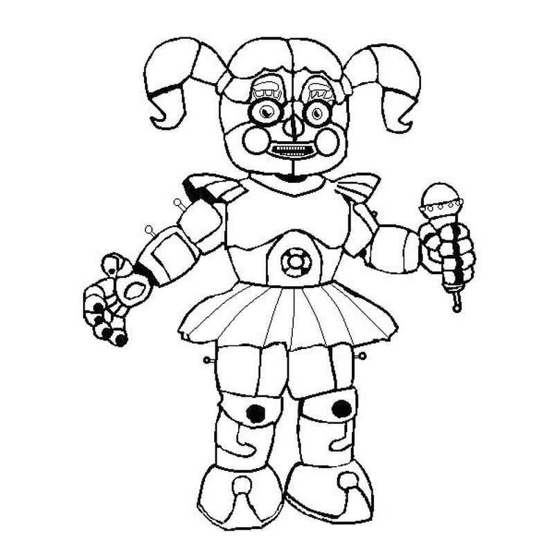 Five Nights At Freddys Coloring Pages Sister Location